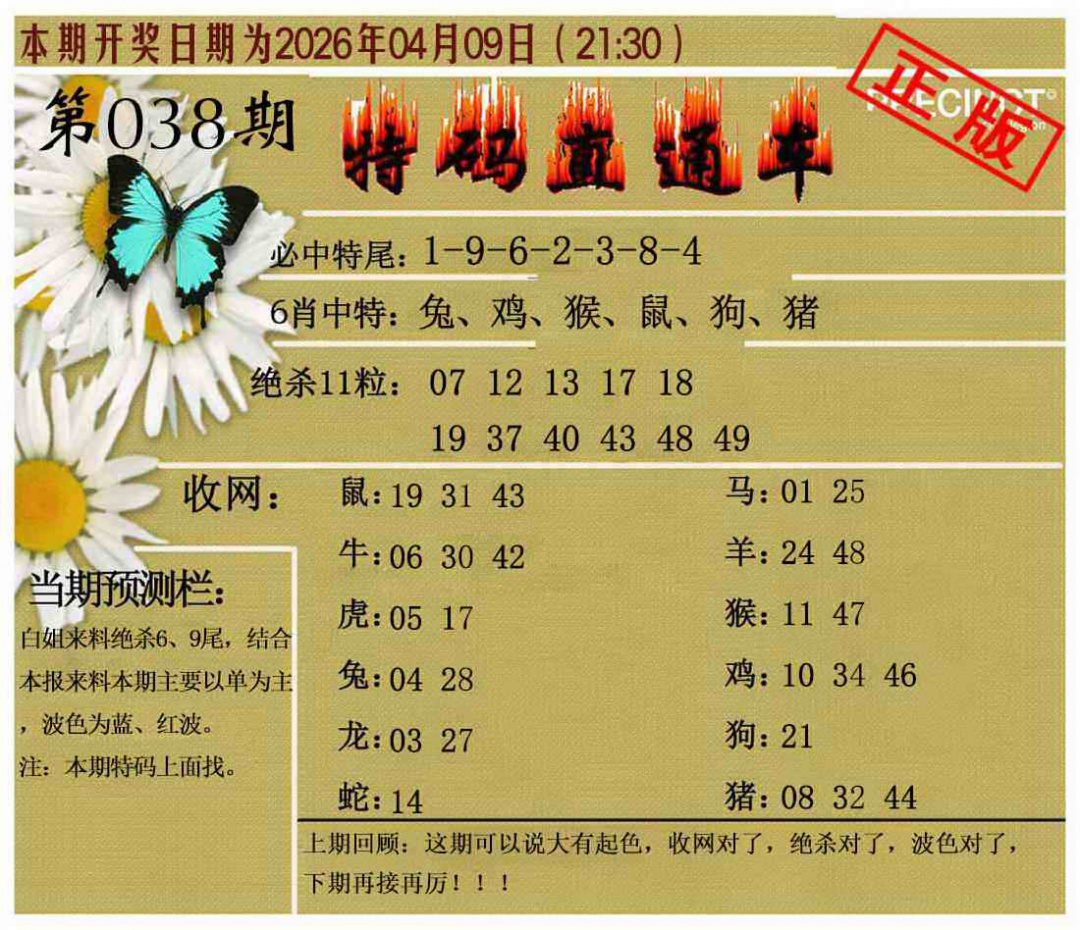 038期特码直通车[图]